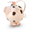 Pink Pig Watering Can Garden Accent